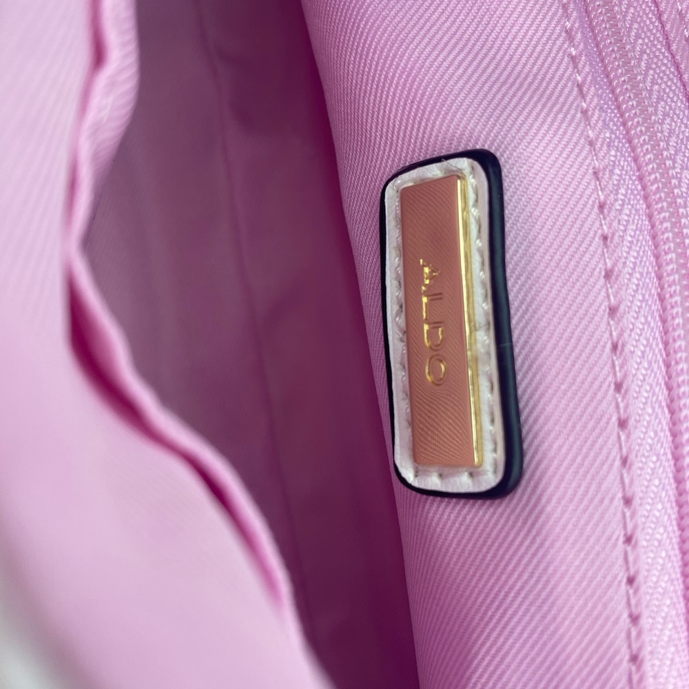 Aldo White Quilted Crossbody Bag - Picture 5 of 7